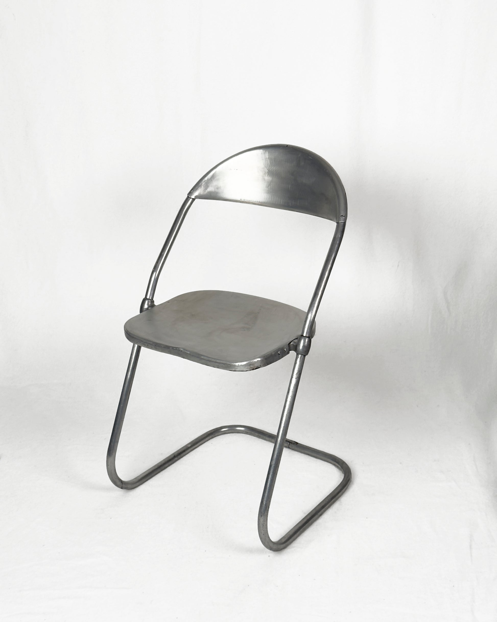 vintage aluminium cantilever Chairs, Set of 6 – Made in England, 1950s