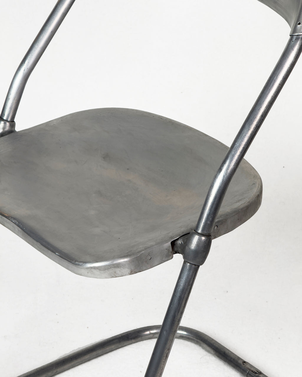 vintage aluminium cantilever Chairs, Set of 6 – Made in England, 1950s