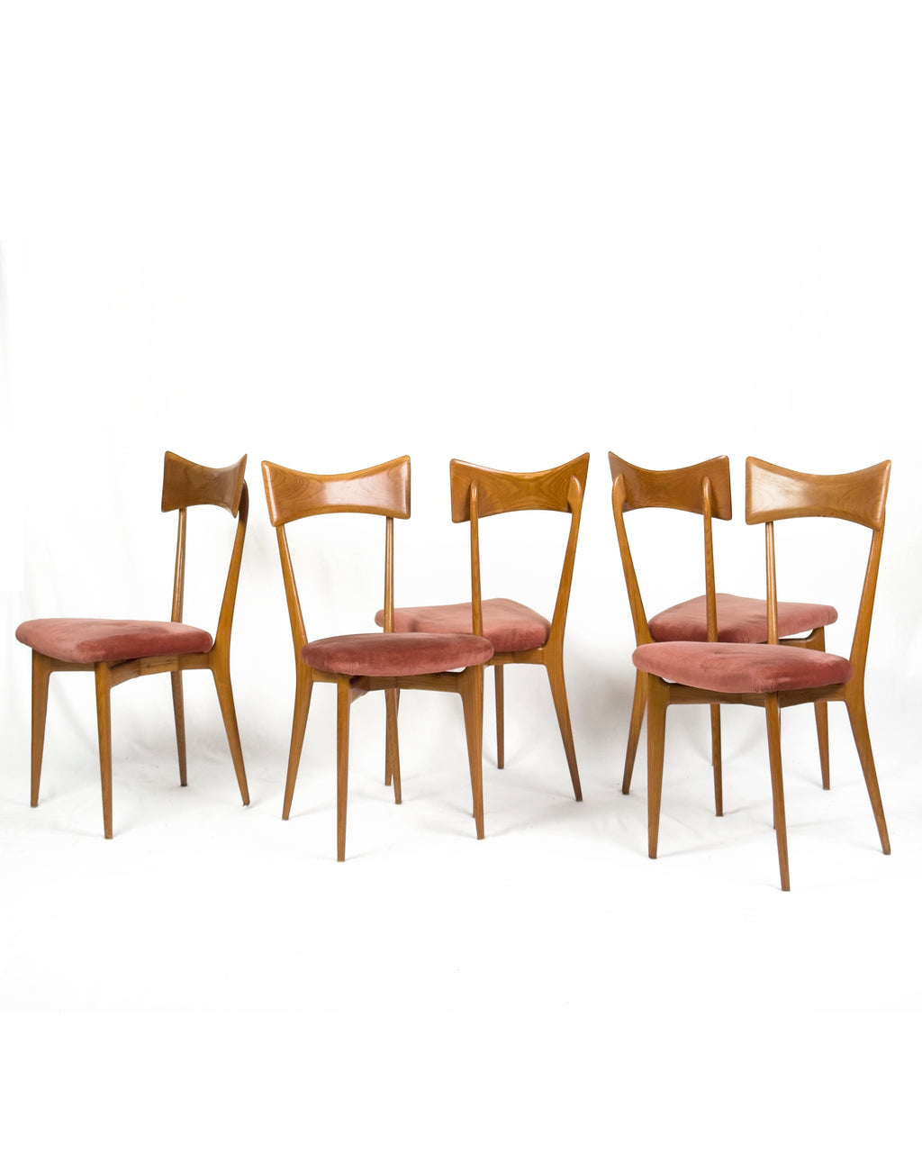 vintage Dining Chairs by Ico Parisi for Ariberto Colombo, Cantù - Set of 6