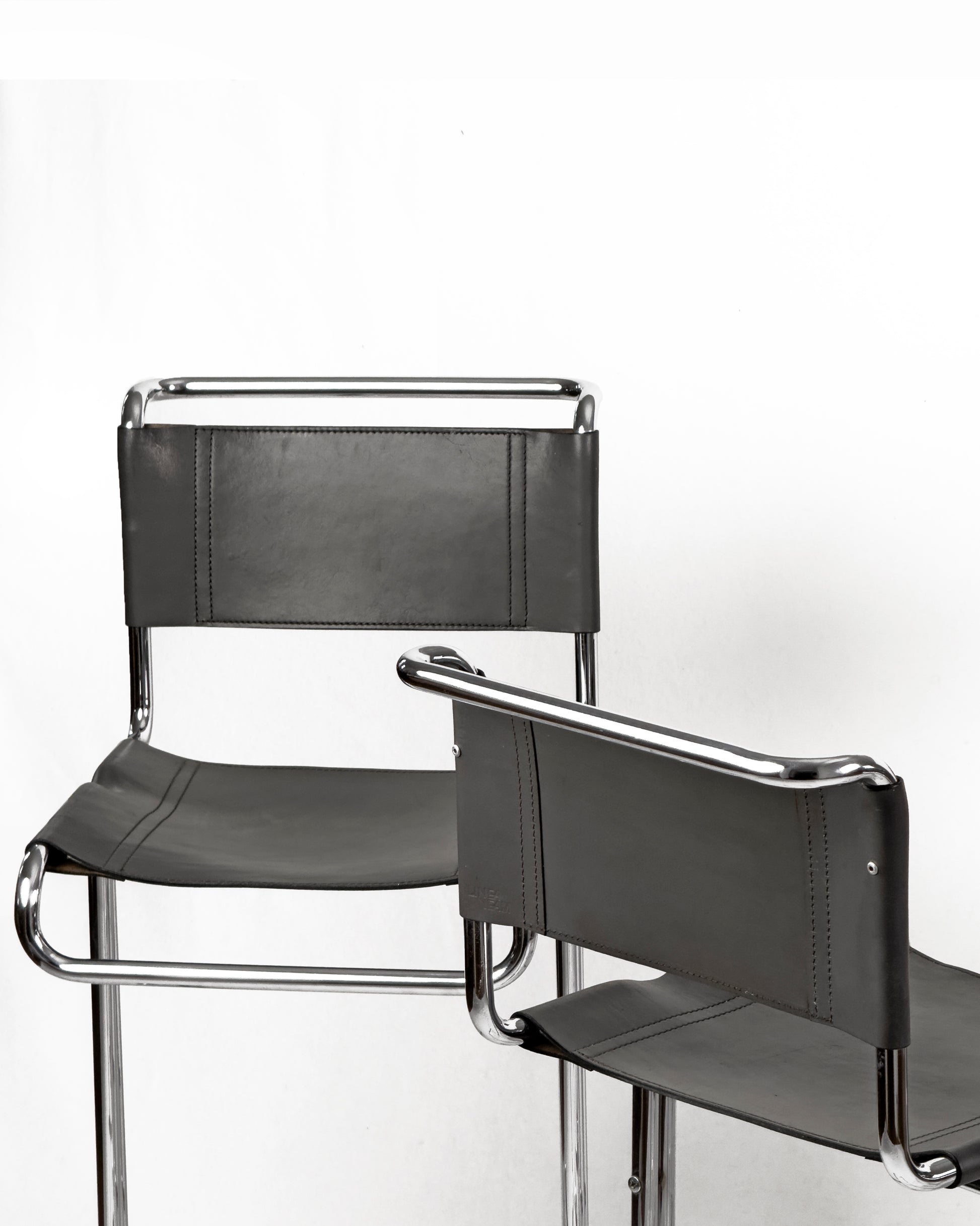 Chrome and Leather Stendig Bar Stools - Set of 5, Italy 1970s