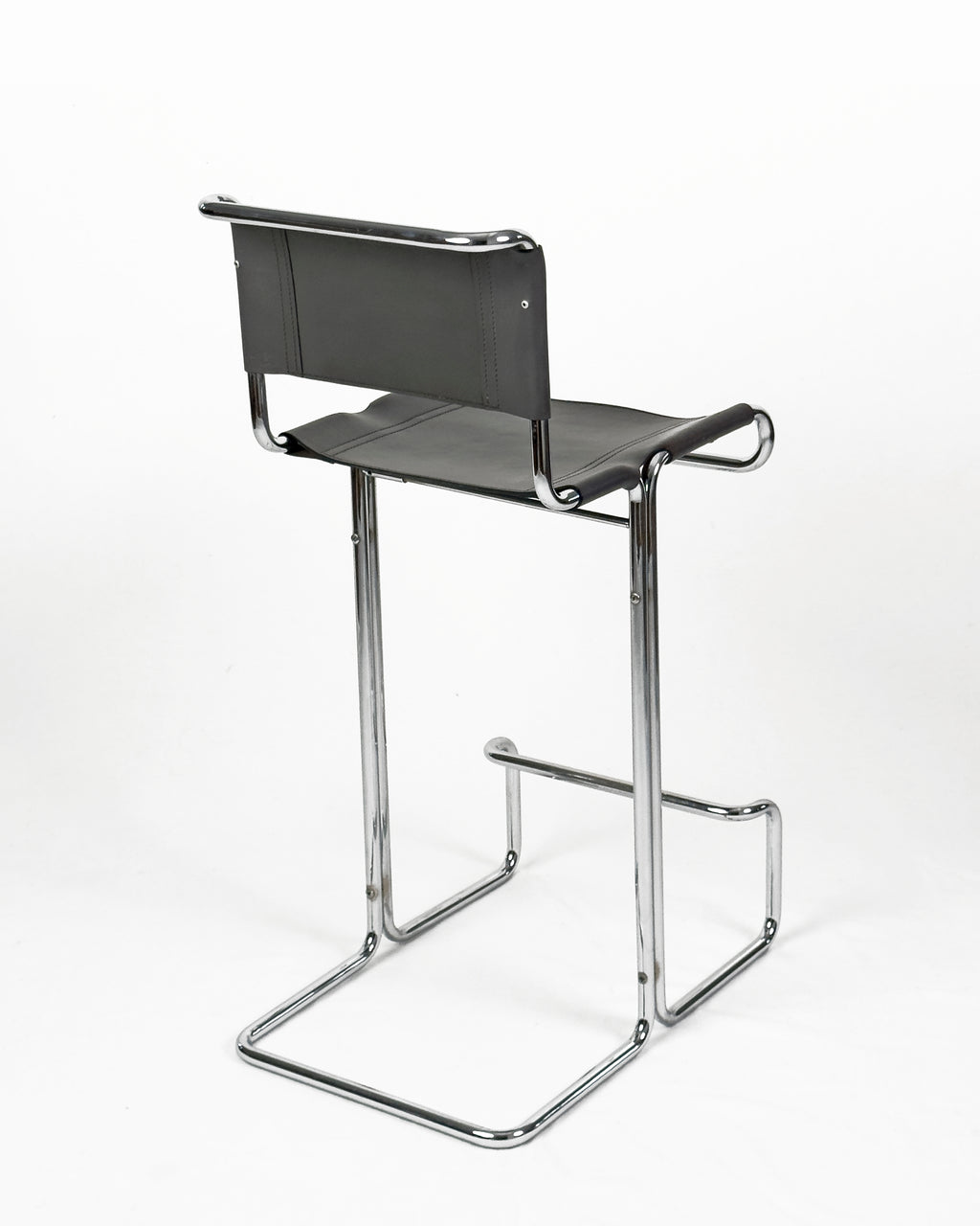 Chrome and Leather Stendig Bar Stools - Set of 5, Italy 1970s