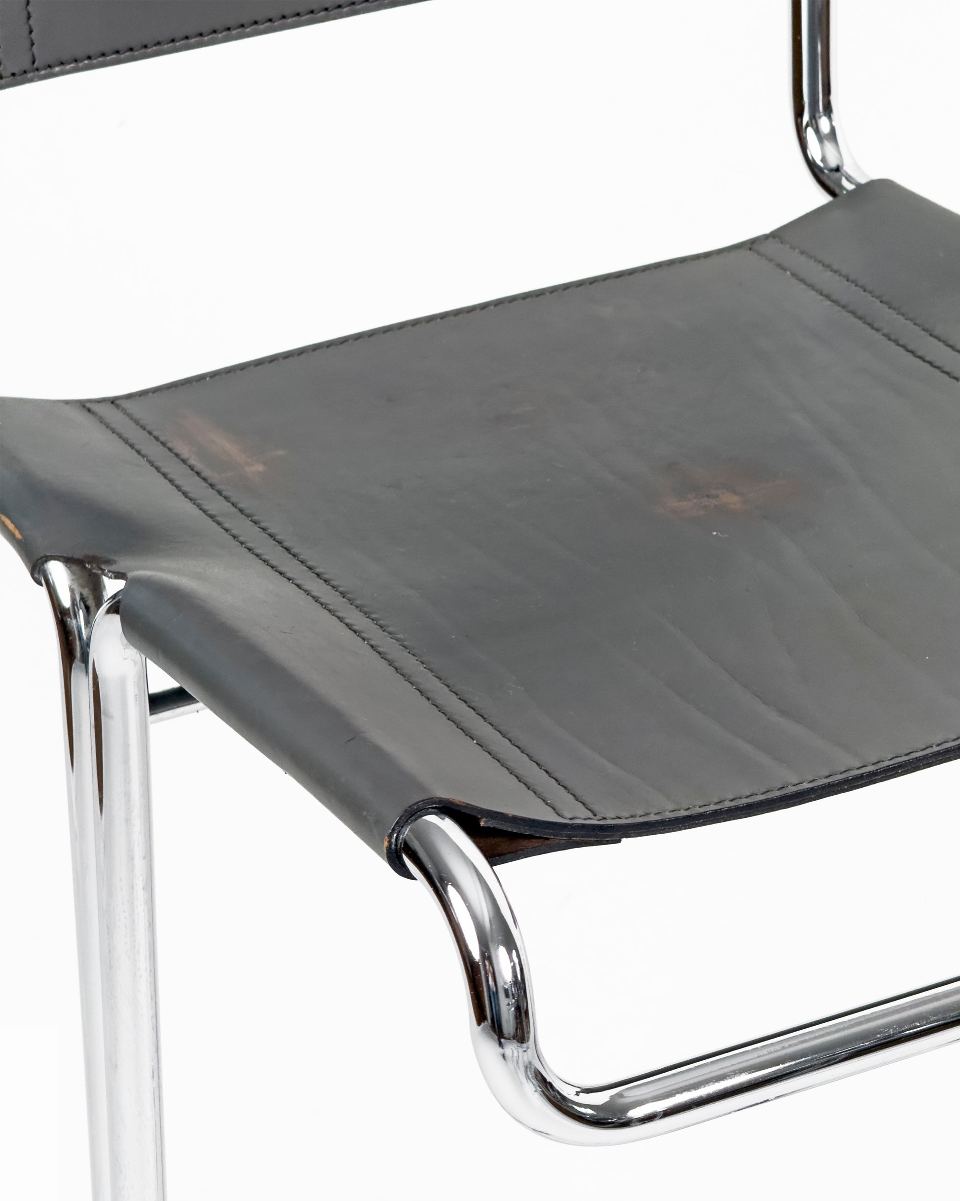 Chrome and Leather Stendig Bar Stools - Set of 5, Italy 1970s