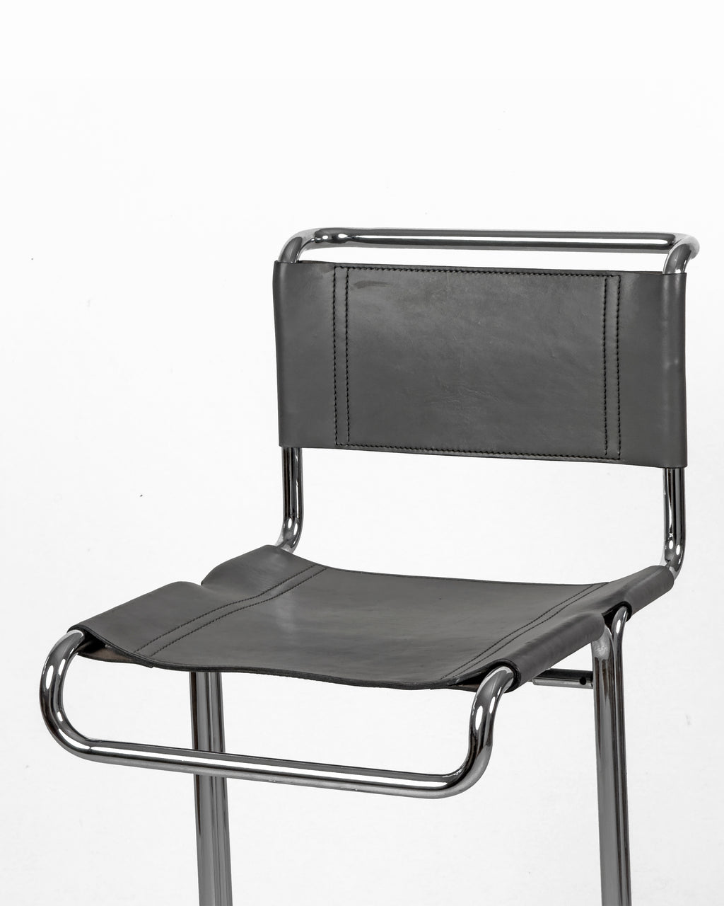 Chrome and Leather Stendig Bar Stools - Set of 5, Italy 1970s