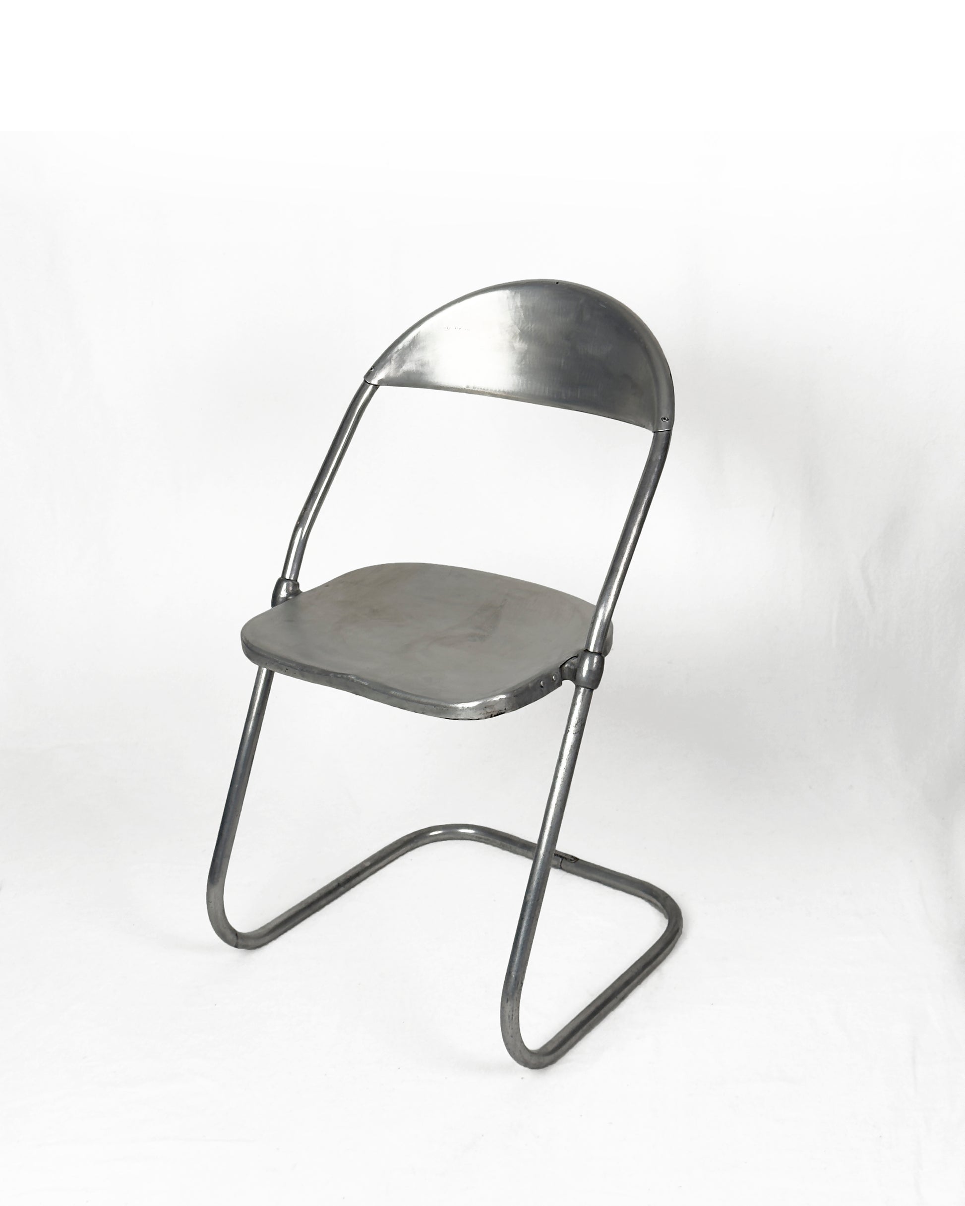 vintage aluminium cantilever Chairs, Set of 6 – Made in England, 1950s