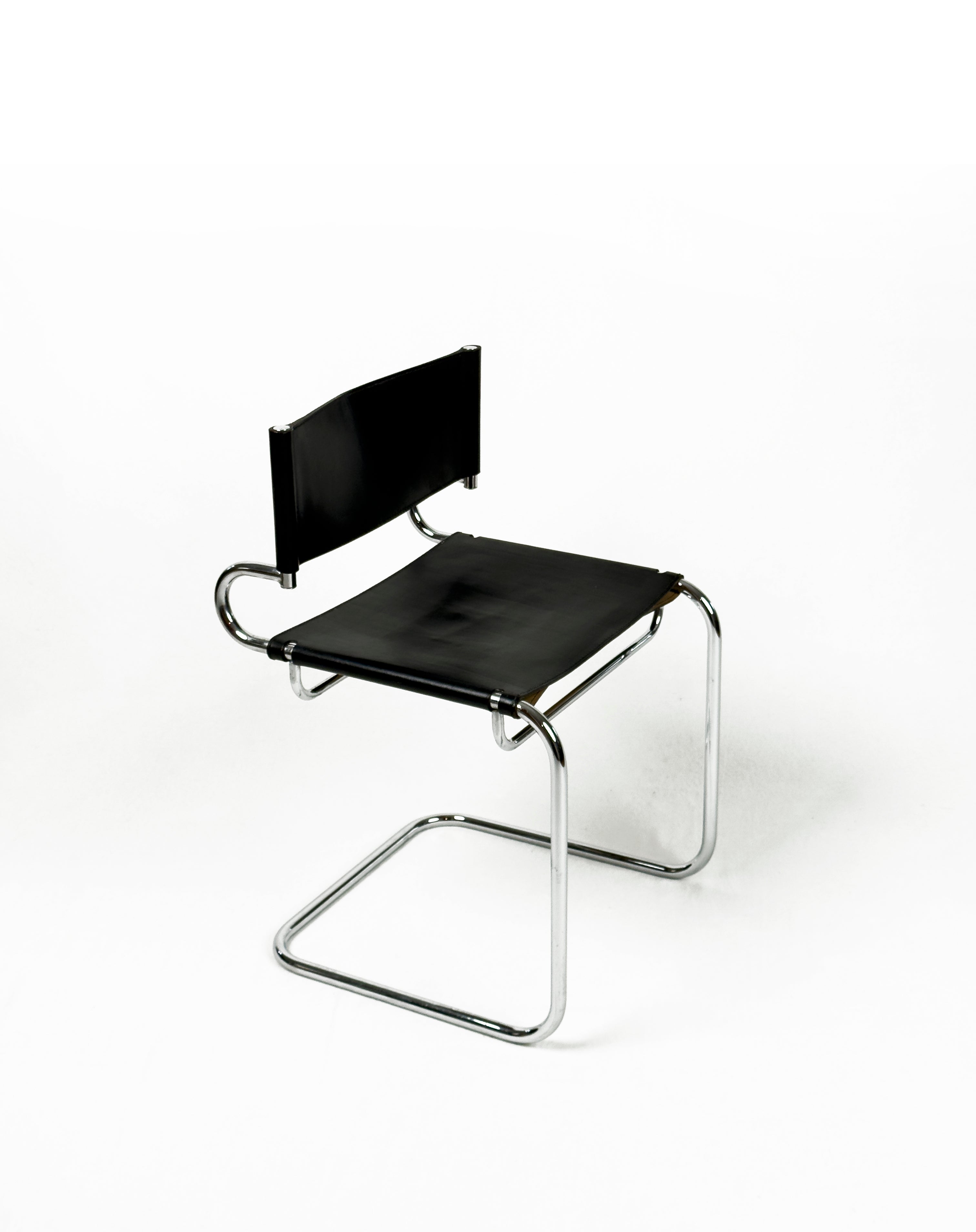 Terrj” Leather Chair by Luigi Saccardo for Arrmet – Italy, 1970s