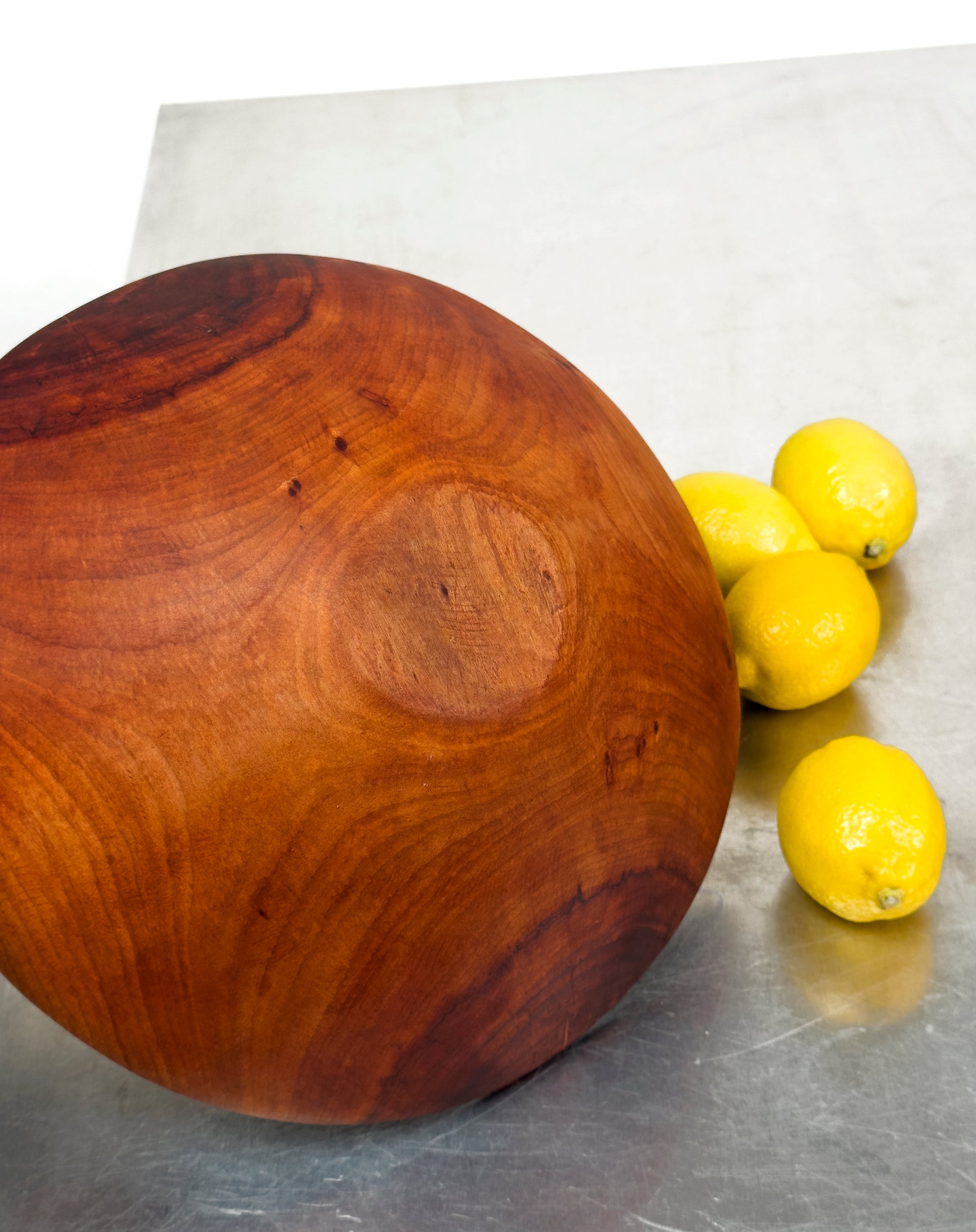 Vintage Rustic Hand-Carved Wooden Bowl