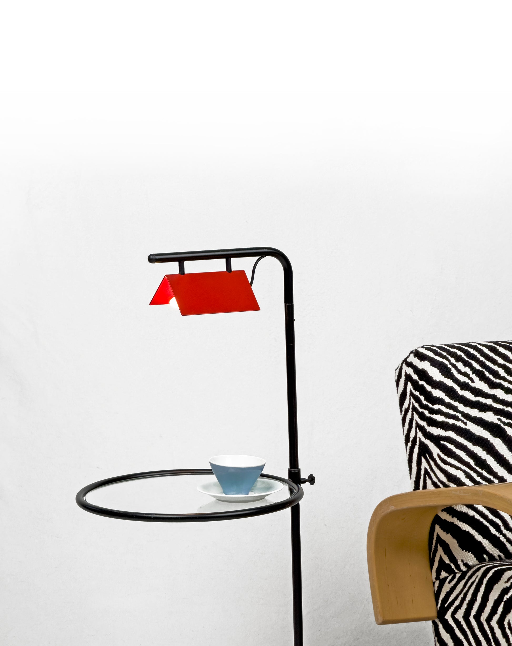 Italian Side Table with integrated Ambient Light – 1980s