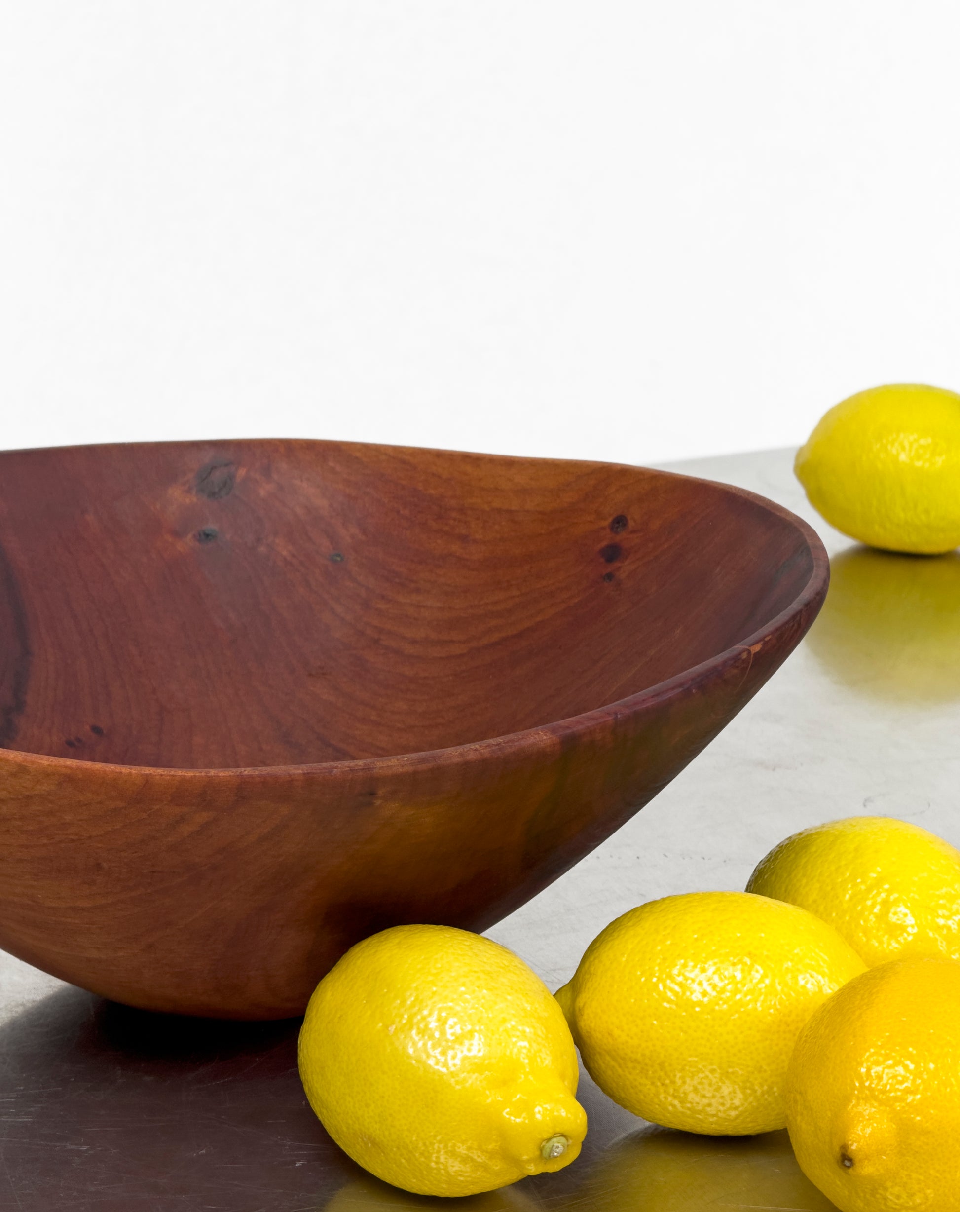 Vintage Rustic Hand-Carved Wooden Bowl