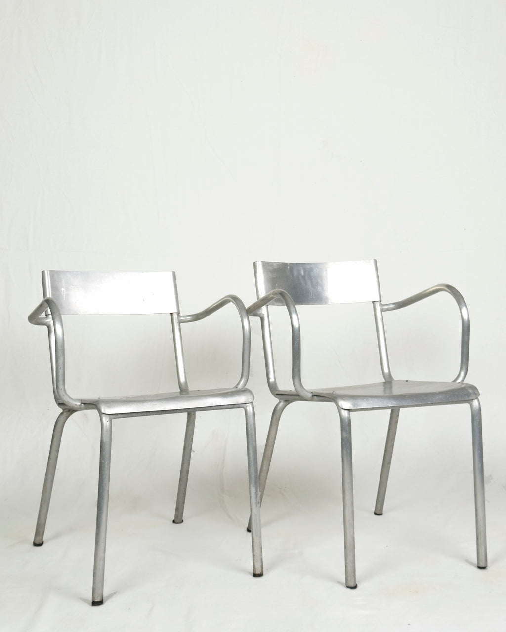 Aluminium Armchairs by Castagna, Sale Marasino, Italy, 1930s - Set of 2