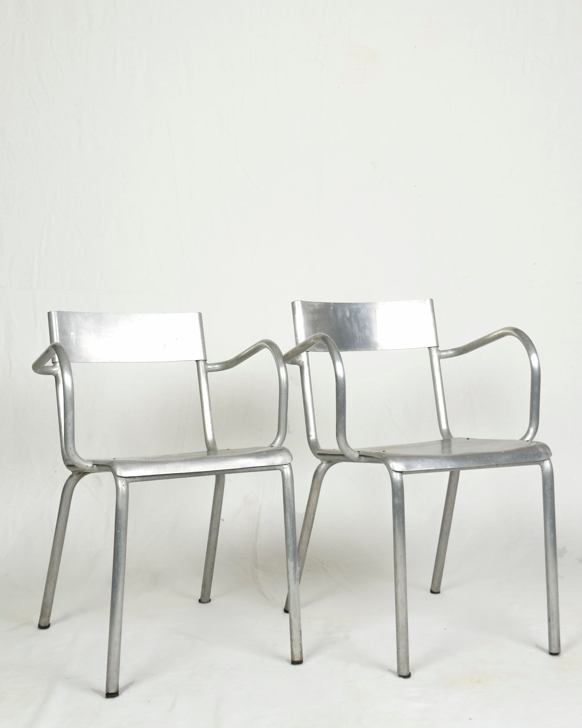 Aluminium Armchairs by Castagna, Sale Marasino, Italy, 1930s - Set of 2