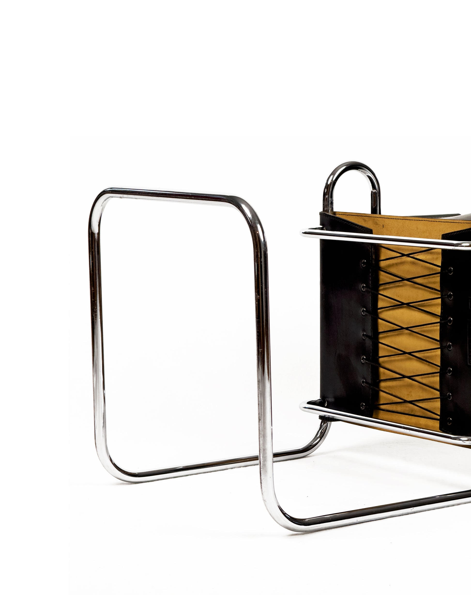 “Terrj” Leather Chair by Luigi Saccardo for Arrmet – Italy, 1970s