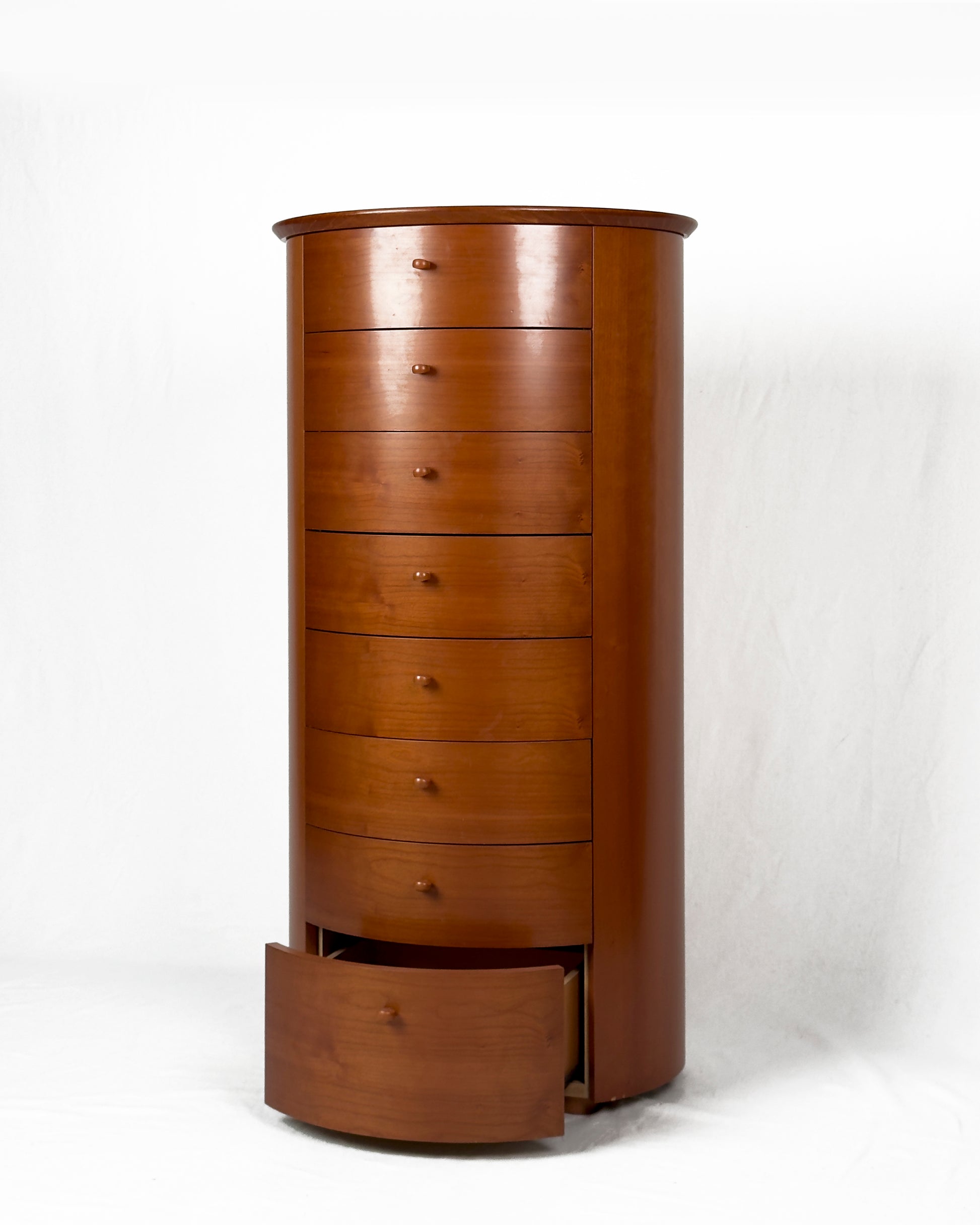 Italian cherrywood Chest of Drawers - 1970s, mid-century Modern
