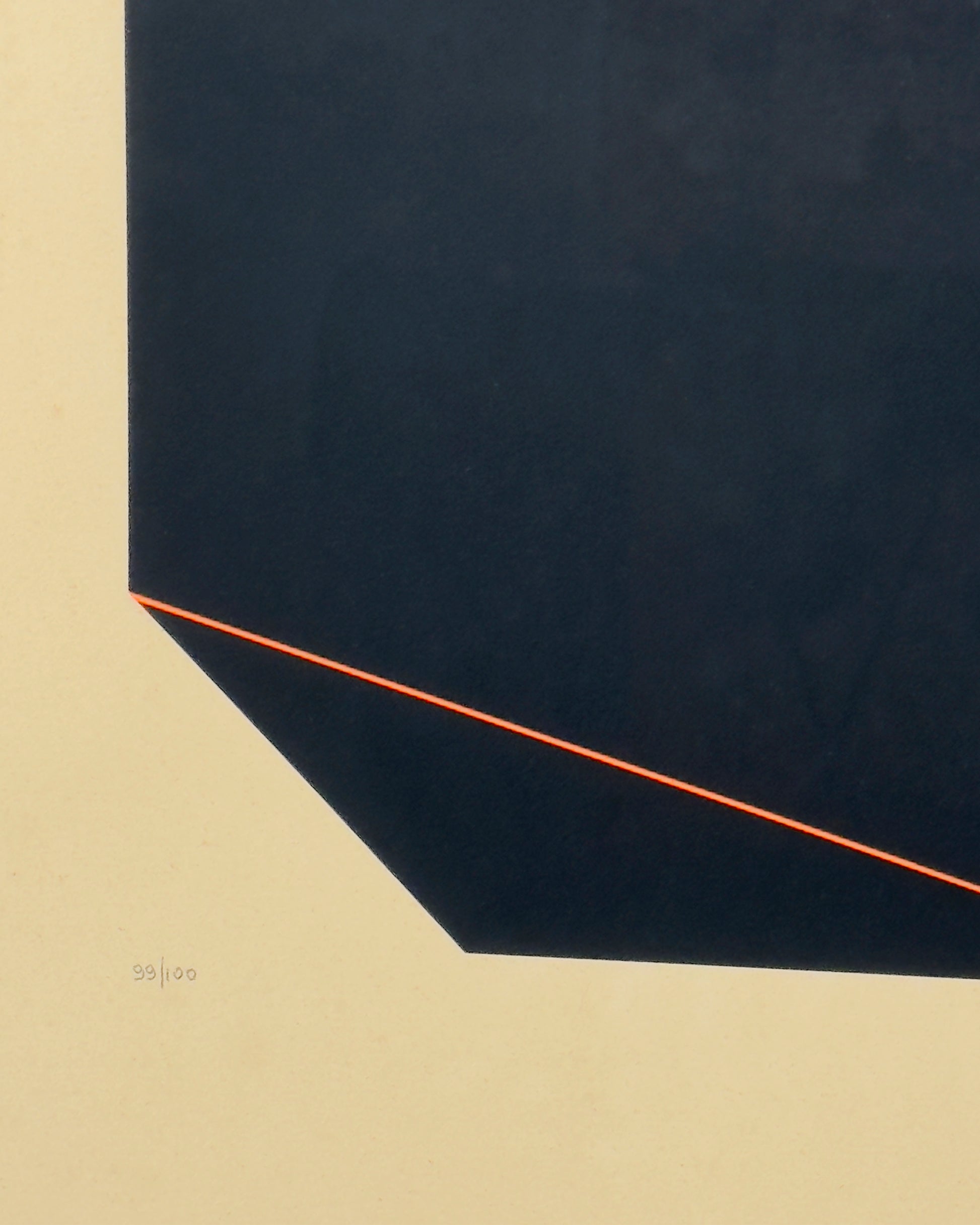 original colour lithograph by Giancarlo Zen, – “Composition” (99/100), 1970s