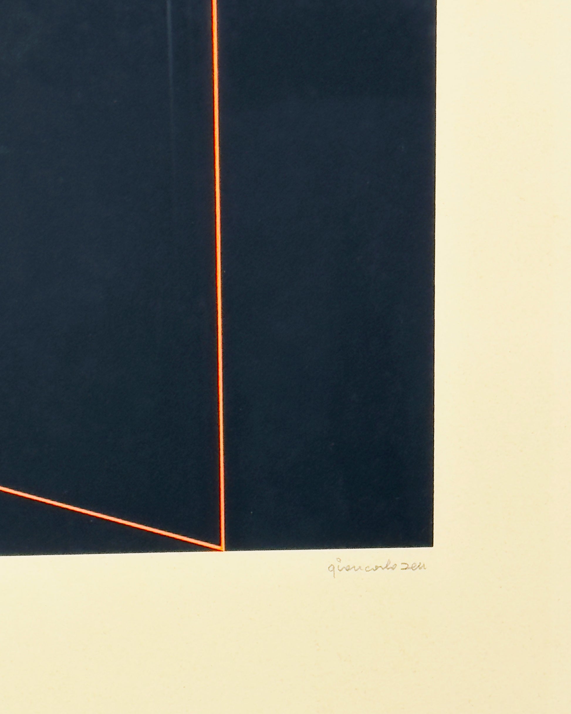 original colour lithograph by Giancarlo Zen, – “Composition” (99/100), 1970s