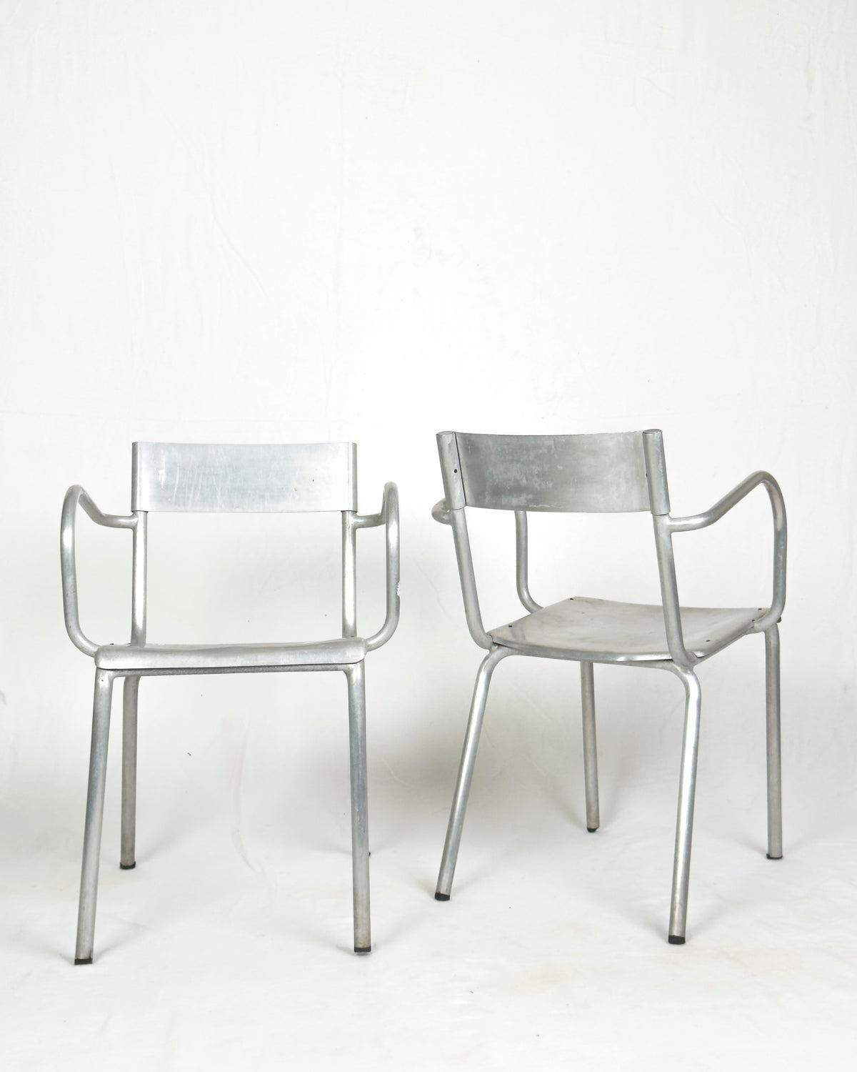Aluminium Armchairs by Castagna, Sale Marasino, Italy, 1930s - Set of 2