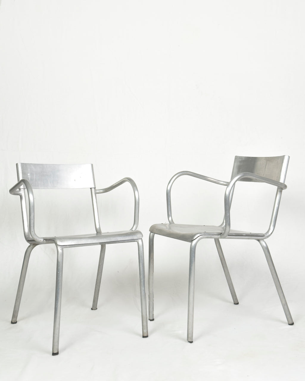 Aluminium Armchairs by Castagna, Sale Marasino, Italy, 1930s - Set of 2
