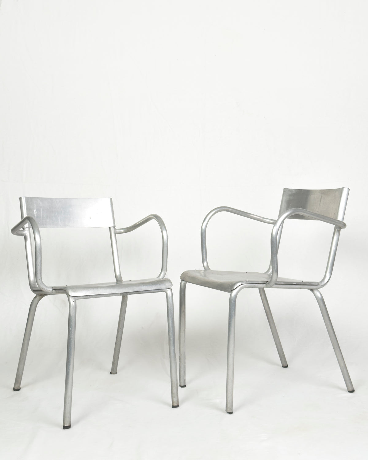 Aluminium Armchairs by Castagna, Sale Marasino, Italy, 1930s - Set of 2