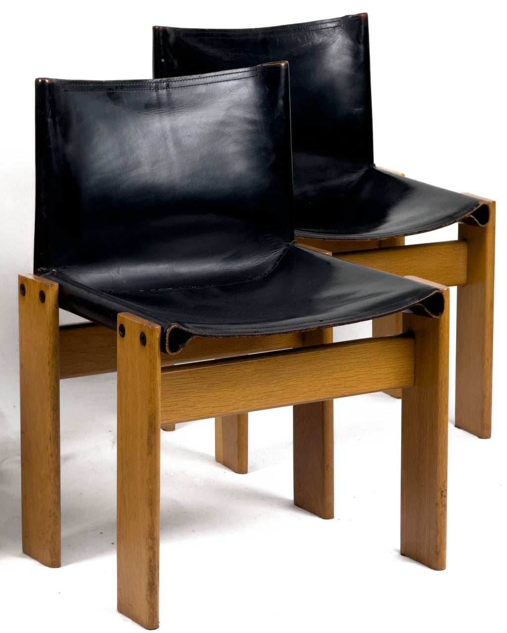 Monk Dining Chairs by Afra & Tobia Scarpa for Molteni, 1970s - Set of 4