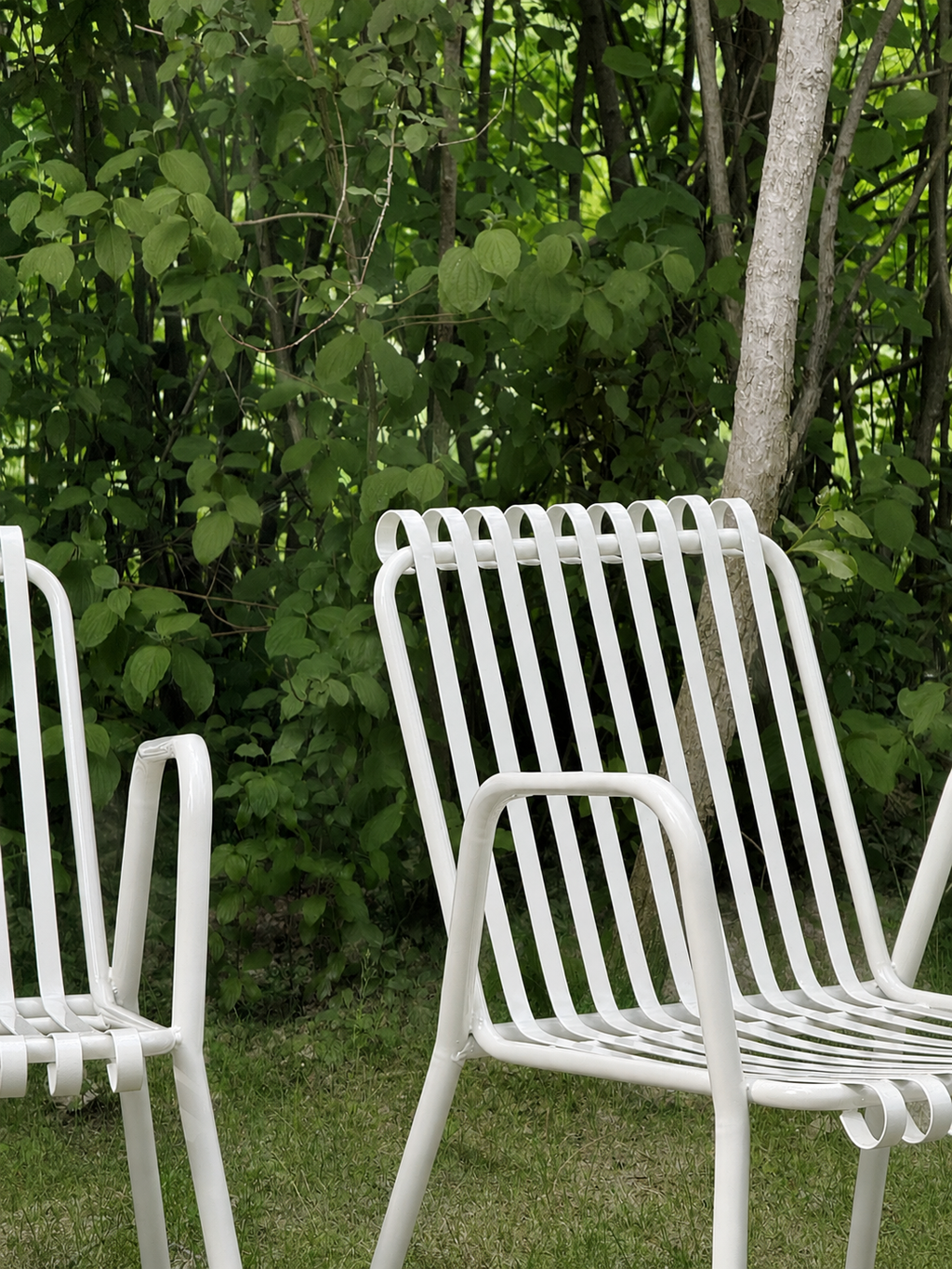 Vintage Italian 1950s Metal Garden Chairs - Set of 4