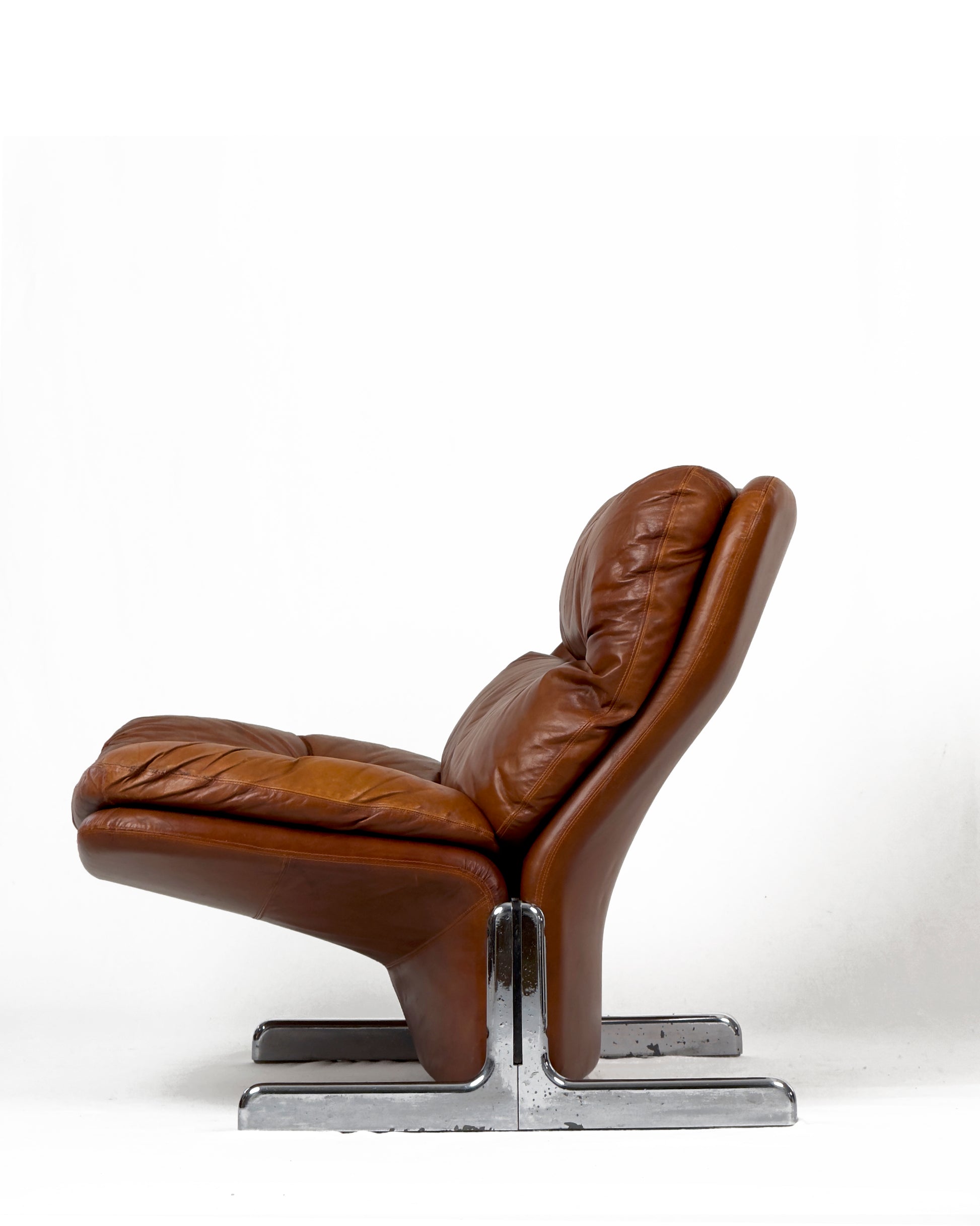 Pair of “Sandwich” Lounge Chairs by Ammannati & Vitelli for Brunati, Italy, 1970s