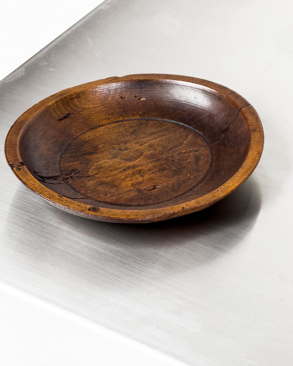 Vintage Hand-Carved Wooden Bowl