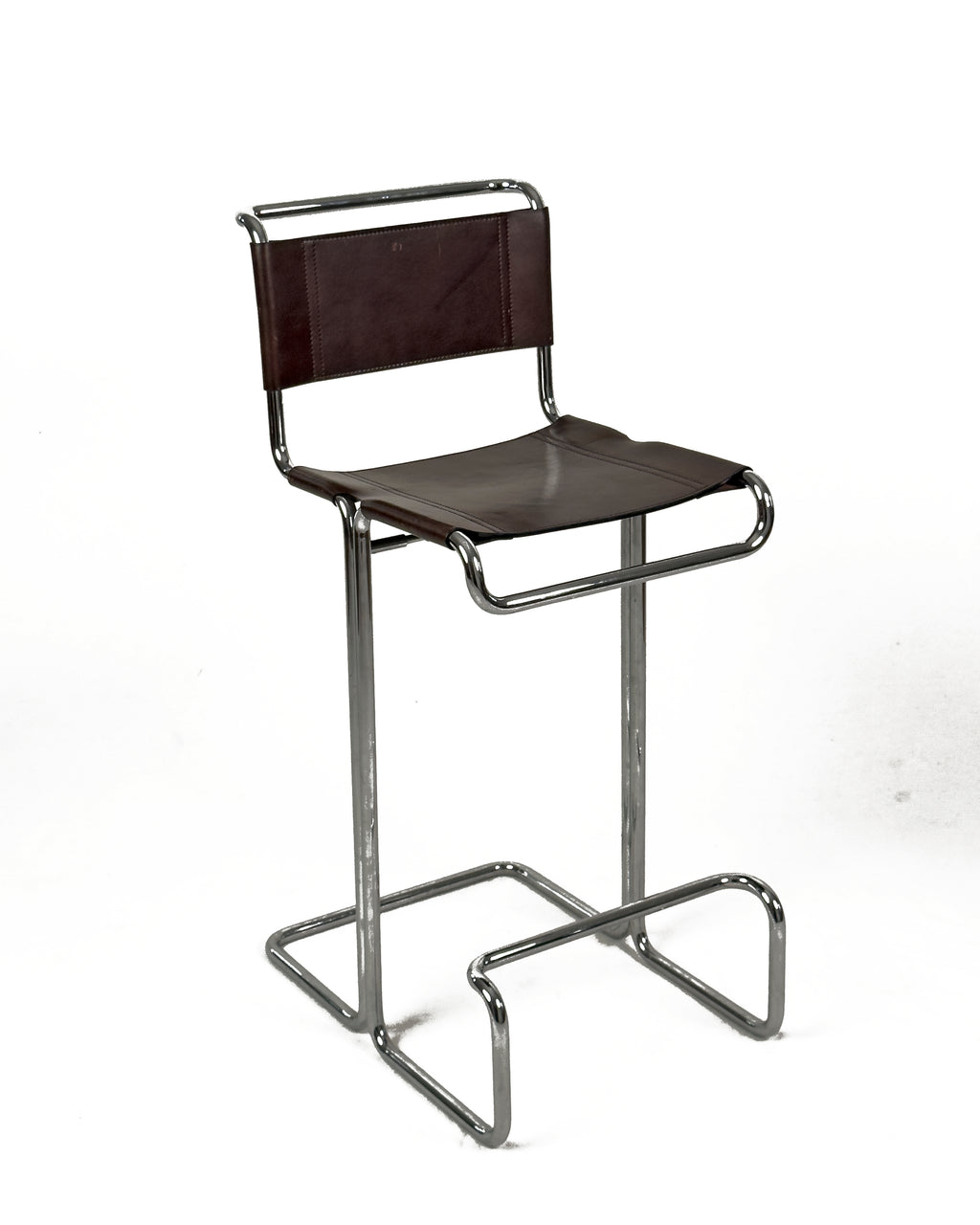 Pair of chrome and Leather Stendig Bar Stools, Italy 1970s – Bauhaus