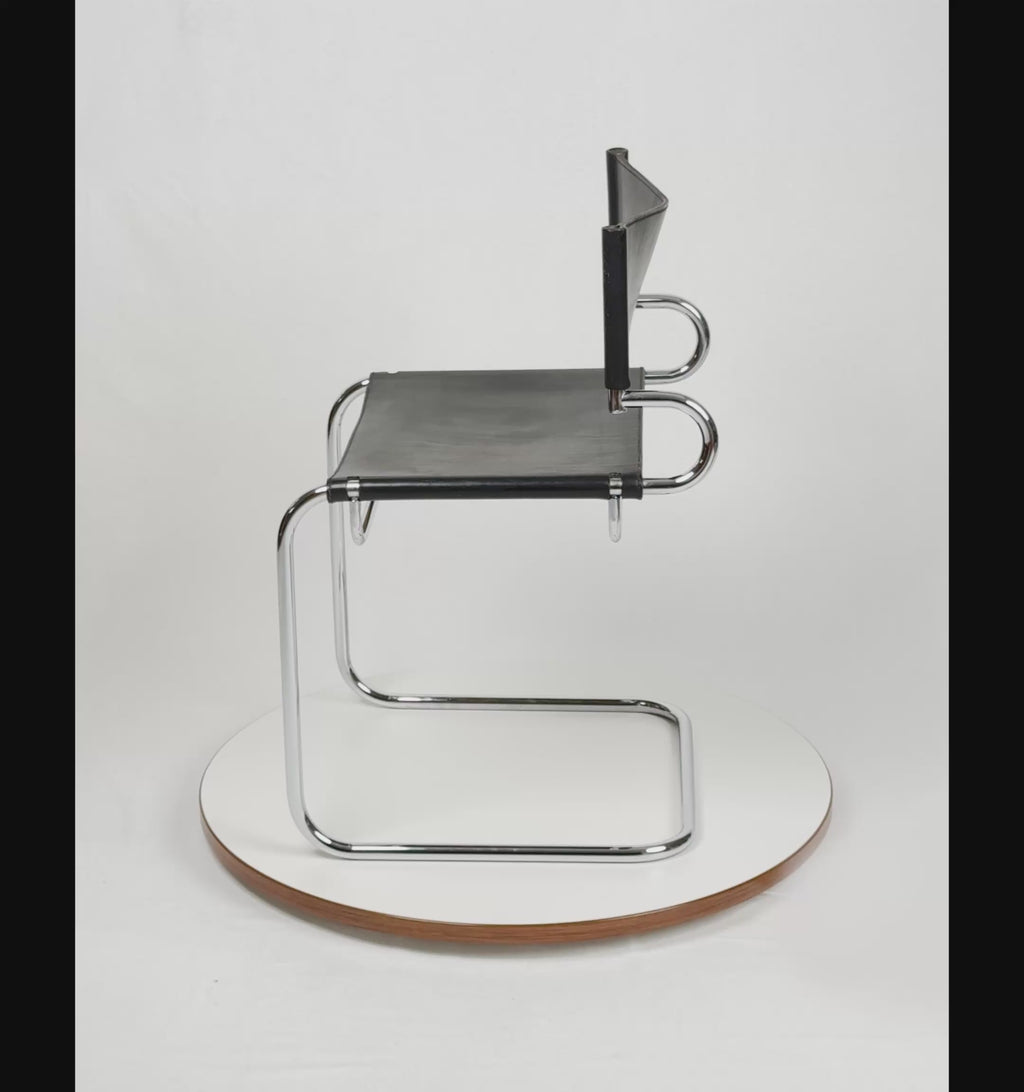 “Terrj” Leather Chair by Luigi Saccardo for Arrmet – Italy, 1970s