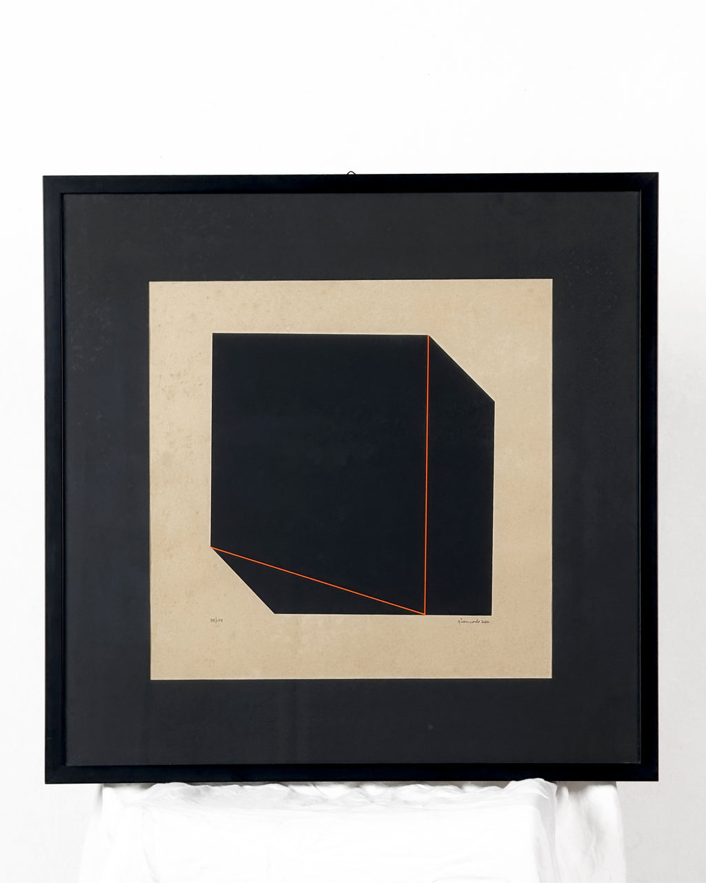 original colour lithograph by Giancarlo Zen, – “Composition” (99/100), 1970s