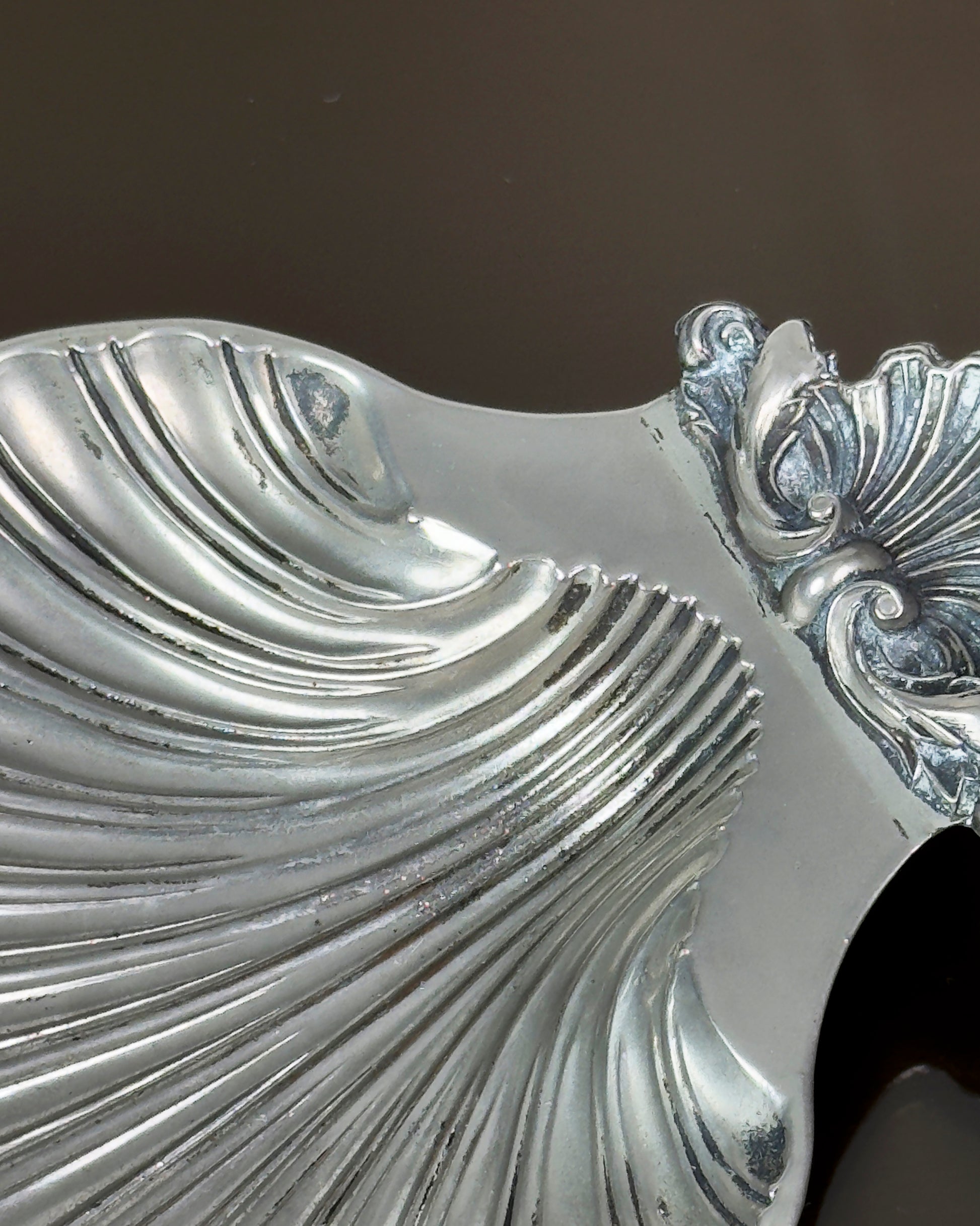 Vintage Silver Shell Bowl