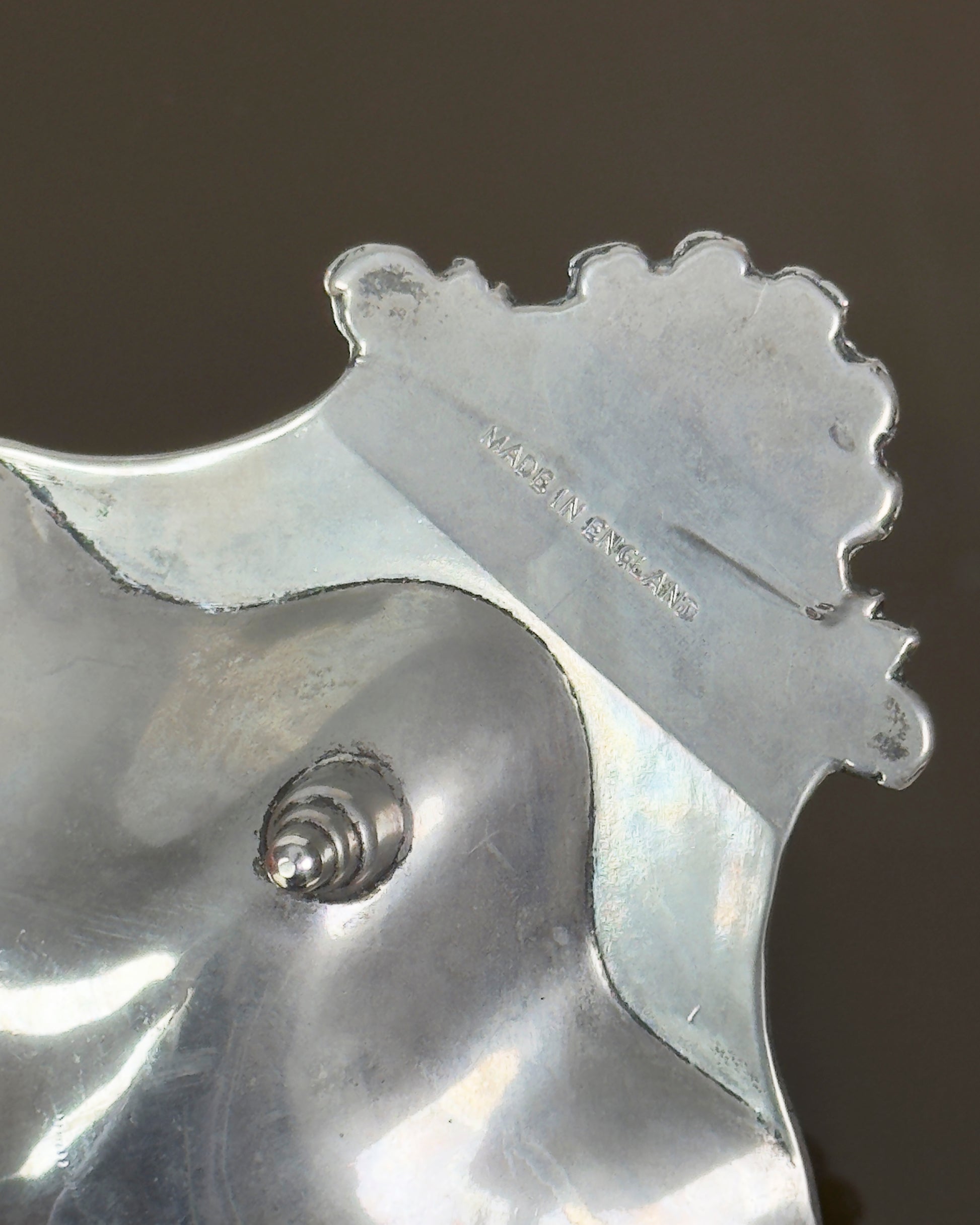 Vintage Silver Shell Bowl