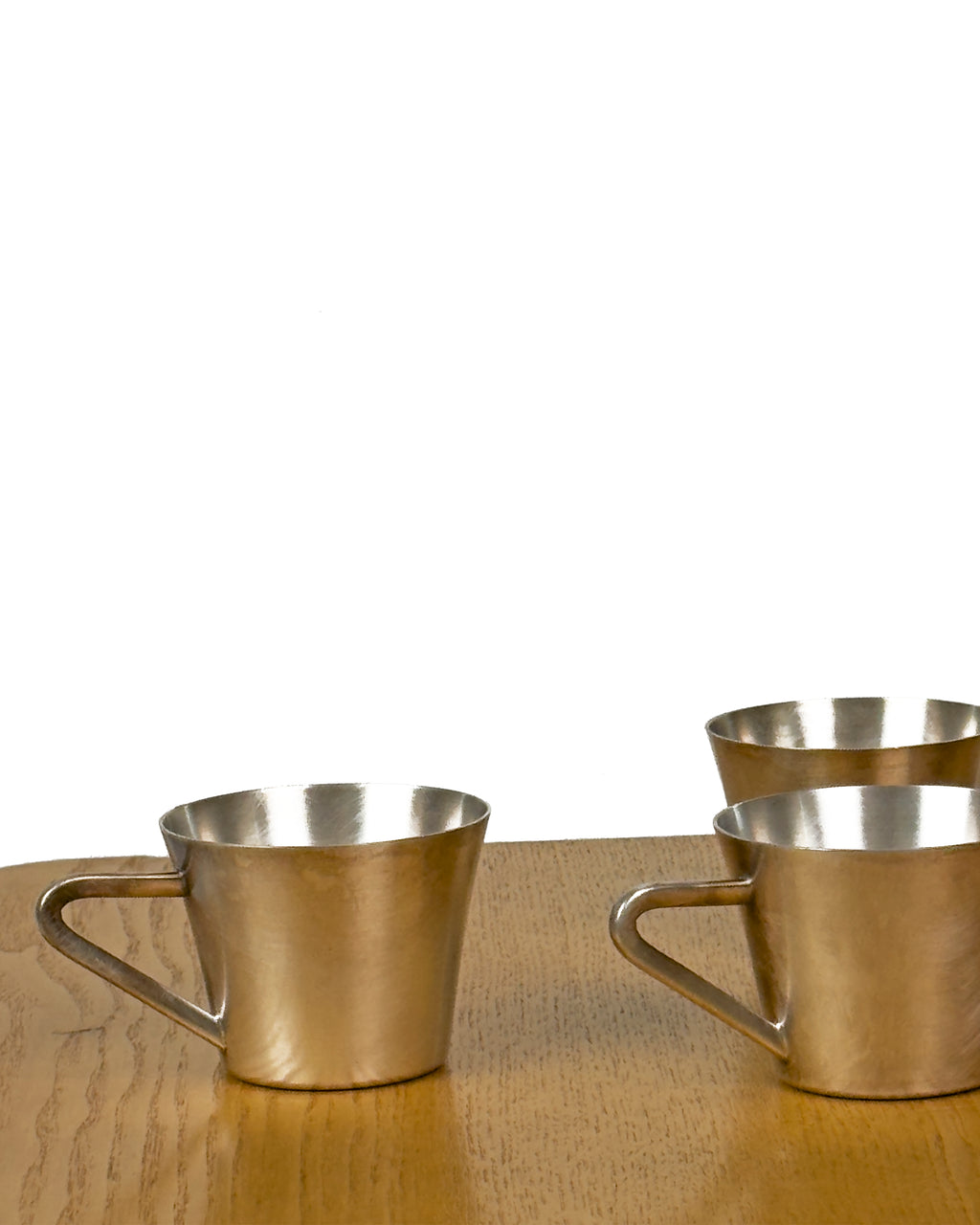 Set of 4 Vintage Stainless Steel Espresso Cups