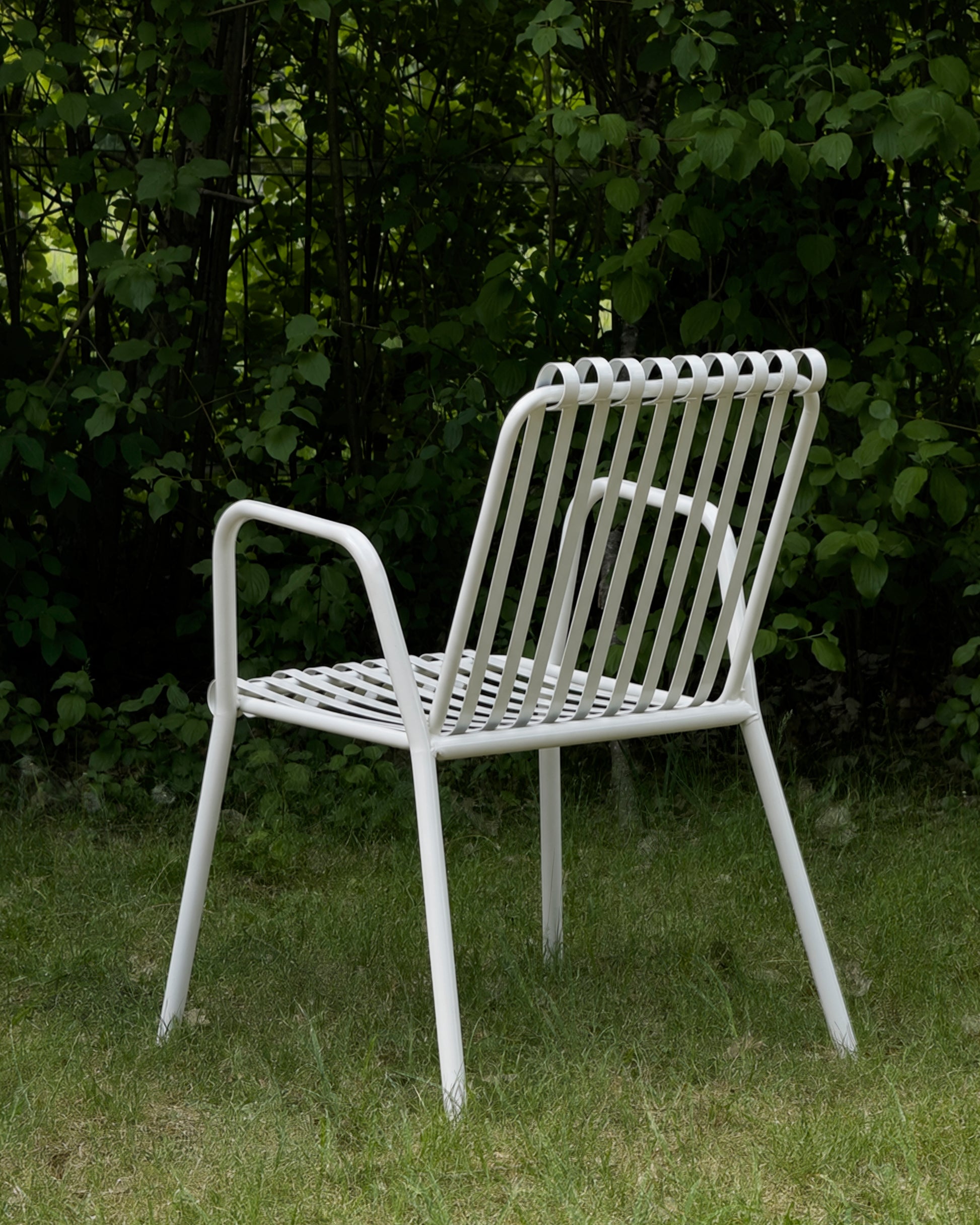 Vintage Italian 1950s Metal Garden Chairs - Set of 4