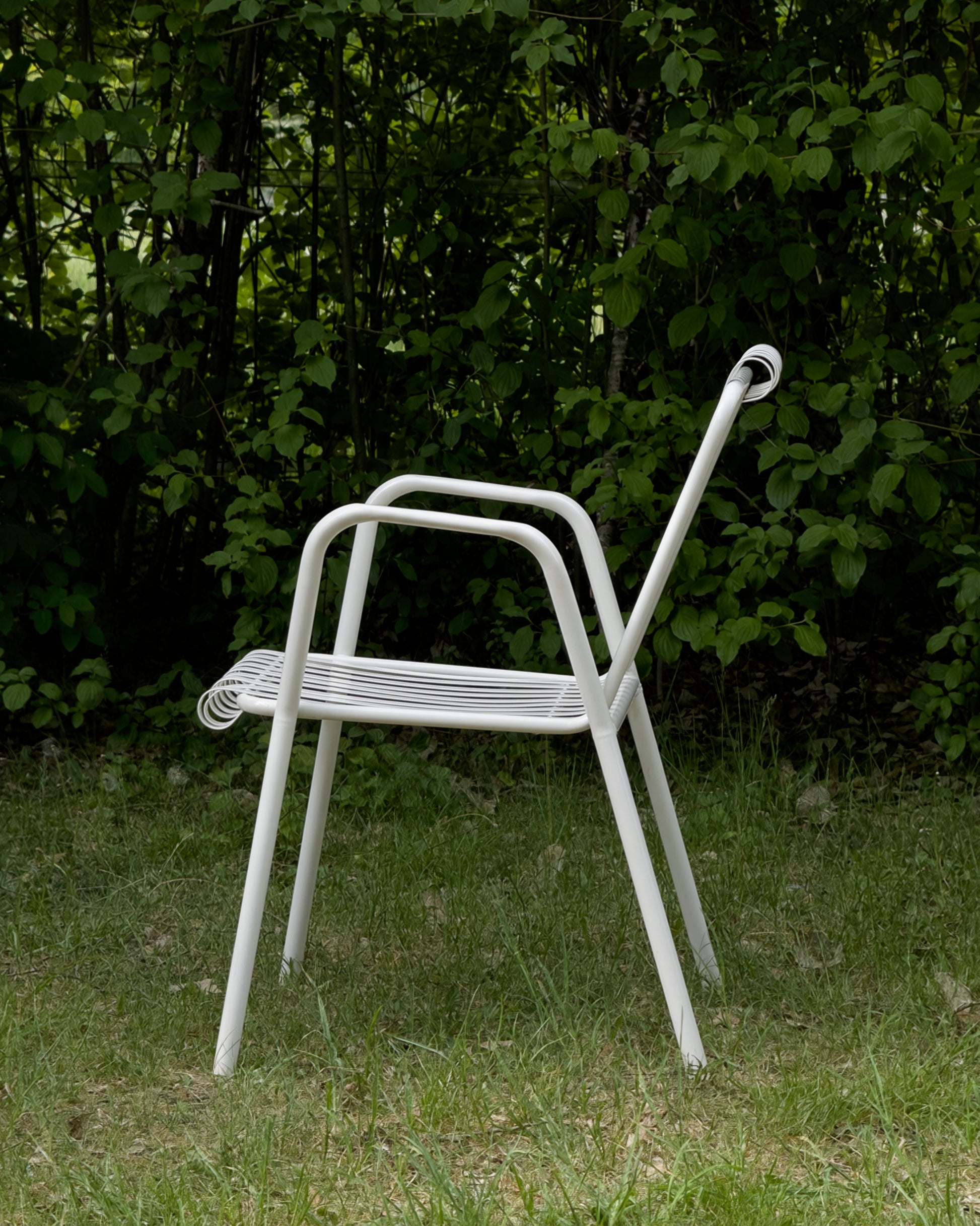Vintage Italian 1950s Metal Garden Chairs - Set of 4